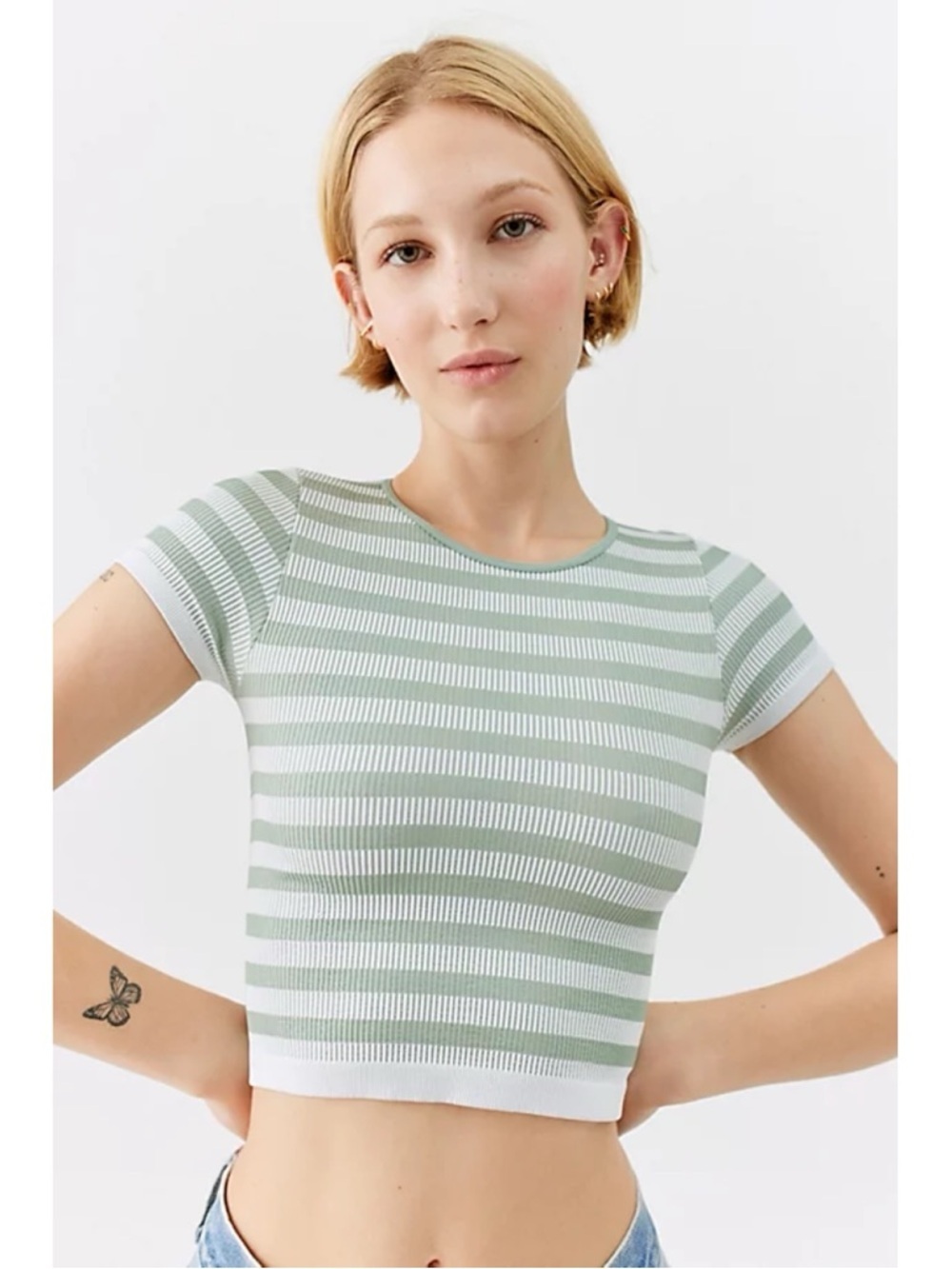 UO Urban Outfitters Everyday Seamless Ribbed Tee M/L